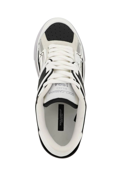 Dolce & Gabbana Custom 2.zero Sneakers In Black,white
