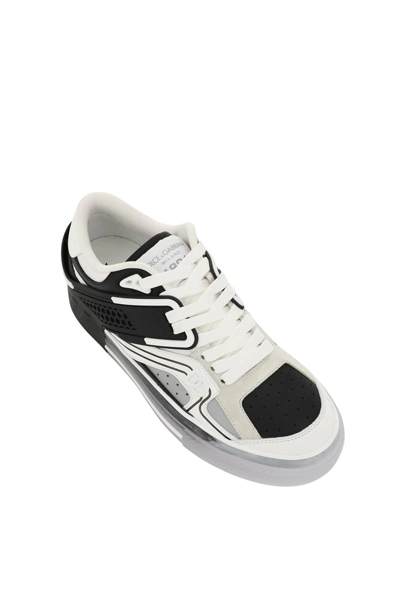 Dolce & Gabbana Custom 2.zero Sneakers In Black,white