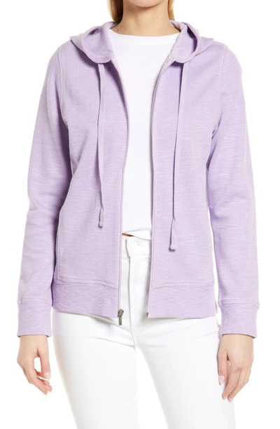 Shop Tommy Bahama Tobago Bay Cotton Blend Zip-up Hoodie In Lavendula