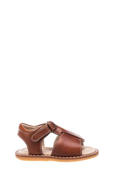 Elephantito Boy's Grip-strap Leather Sandals, Baby In Natural
