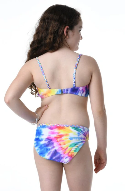 Shop Hobie Kids' Tie Dye Two-piece Swimsuit In Multi