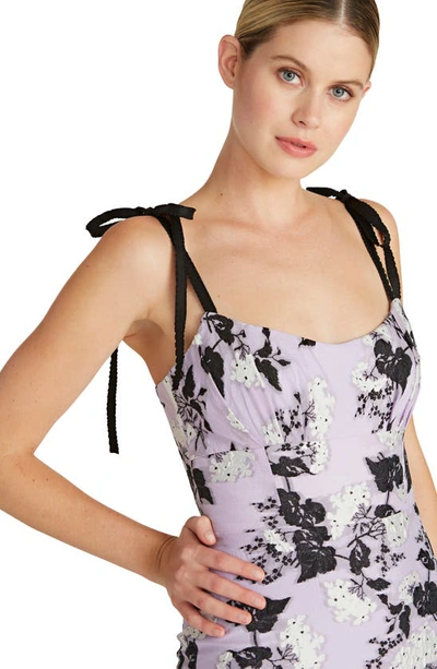 Shop ml Monique Lhuillier Midi Dress In Lavender