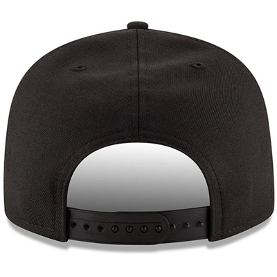 Shop New Era Black Philadelphia Eagles Black On Black 9fifty Adjustable Hat