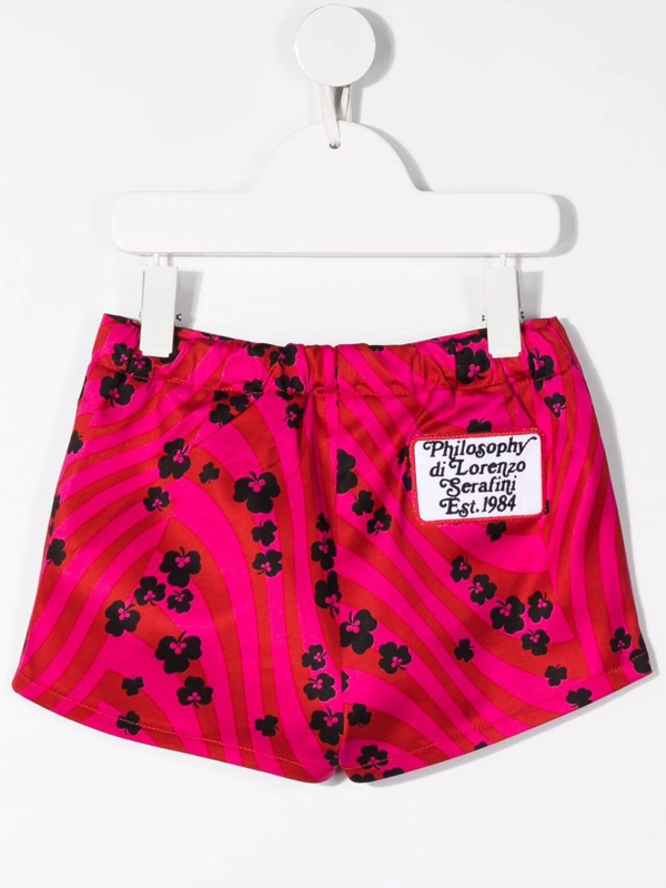Philosophy Di Lorenzo Serafini Kids polka-dot print shorts - Pink