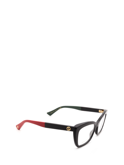 Shop Gucci Eyewear Gg0165o Black Glasses
