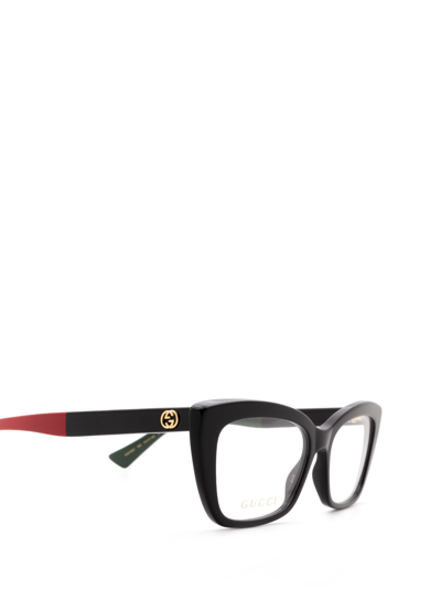 Shop Gucci Eyewear Gg0165o Black Glasses