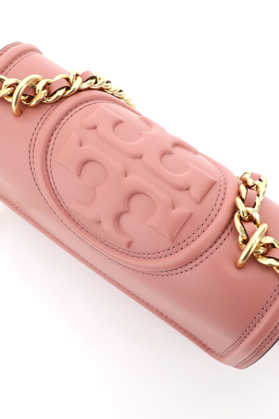 Shop Tory Burch Small Fleming Bag In Pink Magnolia (pink)