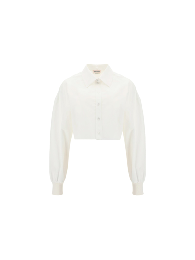 Shop Alexander Mcqueen Shirt In Optical White