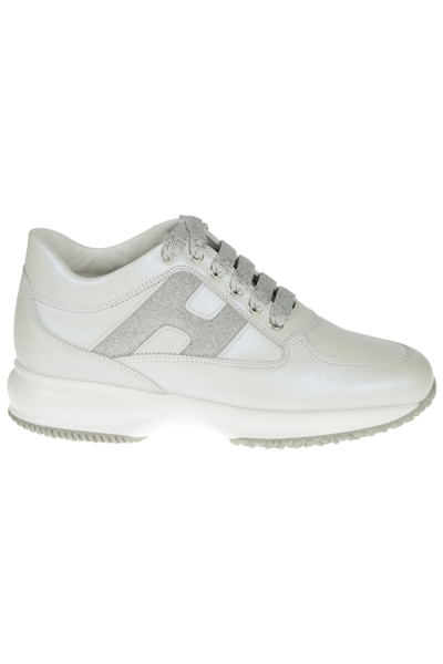 Shop Hogan Interactive H Sneakers In Bianco