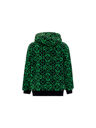 monogram flower jacquard hoodie
