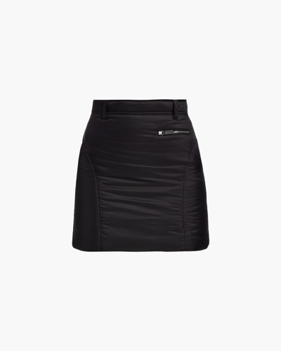 Shop Khaite Light Nylon Mitsy Skirt In 200 Black