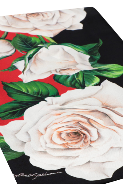 Shop Dolce & Gabbana Printed Silk Scarf In Multicolor