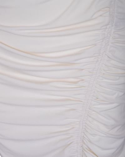 Shop Self-portrait Jersey Midi Dress In Ivory