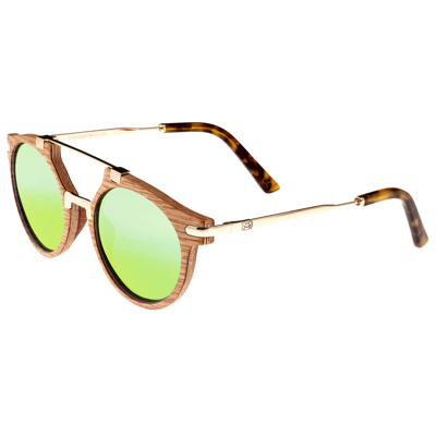 Shop Earth Unisex Multi-color Round Sunglasses Esg034a In Green