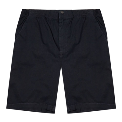 Shop Norse Projects Ezra Light Twill Shorts In Navy