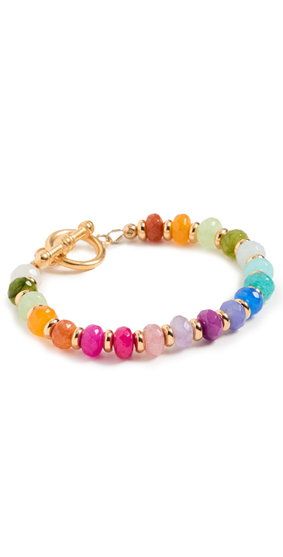 Shop Brinker & Eliza Lennon Bracelet In Rainbow
