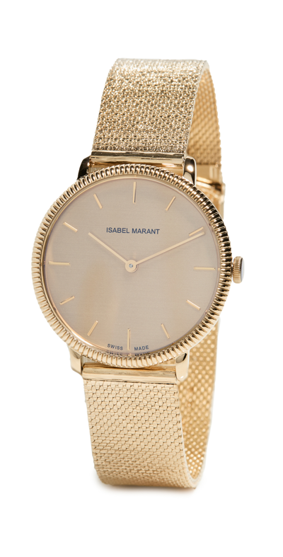 Shop Isabel Marant 33mm Montre Watch In Dore