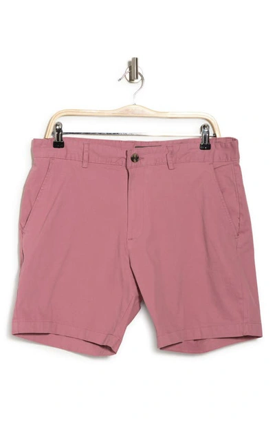 Shop Slate And Stone Ross Chino Shorts In Faded Pink