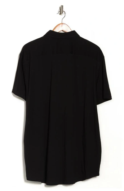 Shop Slate And Stone Solid Short Sleeve Shirt In Black