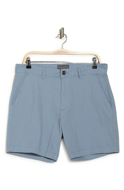 Shop Slate And Stone Ross Chino Shorts In Light Blue