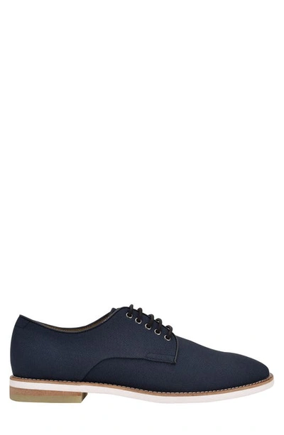 Shop Calvin Klein Aggussie Derby In Dark Blue Texture