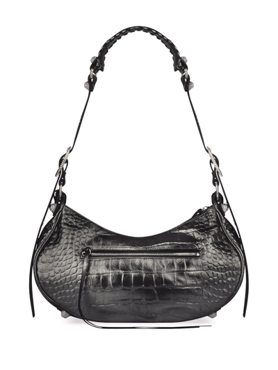 Shop Balenciaga Le Cagole S Shoulder Bag In Metallic