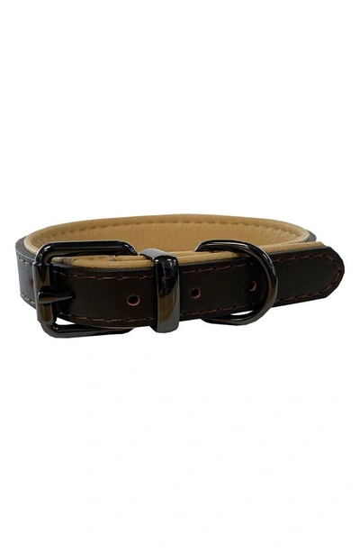 Shop Dogs Of Glamour Atelier Luxury Chocolate Dog Collar