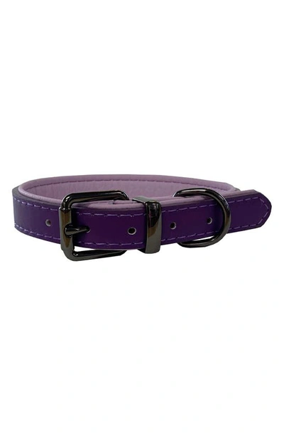 Shop Dogs Of Glamour Atelier Luxury Purple Dog Collar