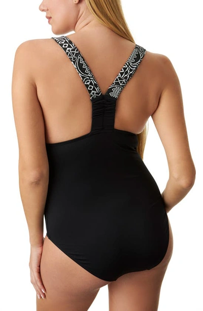 Shop Pez D'or One-piece Maternity Swimsuit In Black