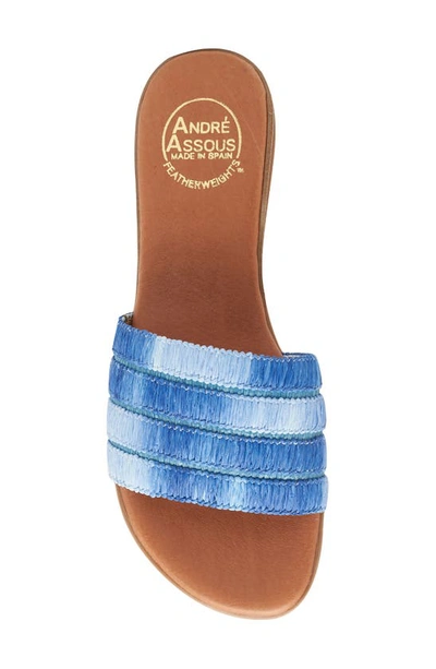 Shop Andre Assous Natalia Slide Sandal In Blue