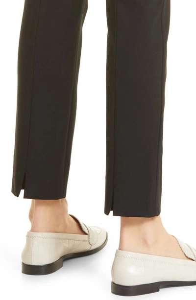 Misook Plus Size Straight-leg Knit Pull-on Pants In Black