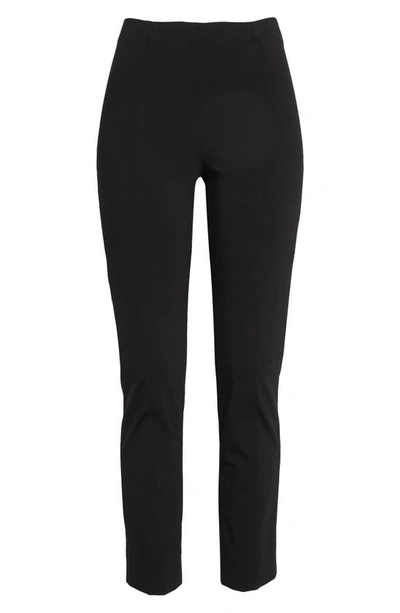 Misook Plus Size Straight-leg Knit Pull-on Pants In Black