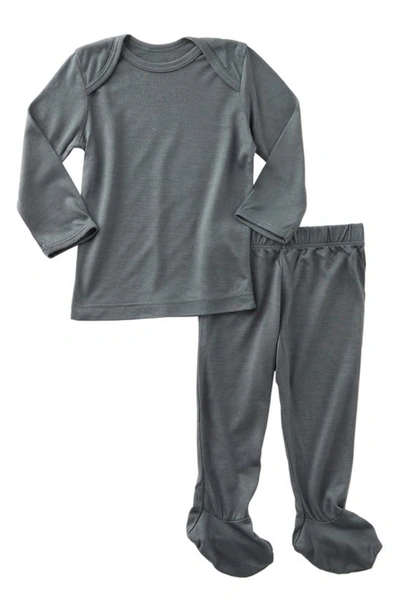 Shop Solly Baby Orion Fitted Two-piece Pajamas In Graphite Gray