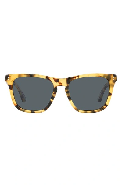 Shop Oliver Peoples Lynes 55mm Pillow Sunglasses In Yellow Tortoise
