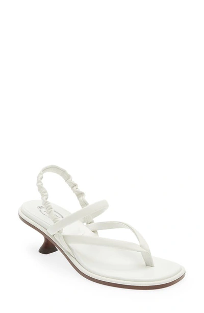 Shop Tod's Infradito Elastic Strap Sandal In White