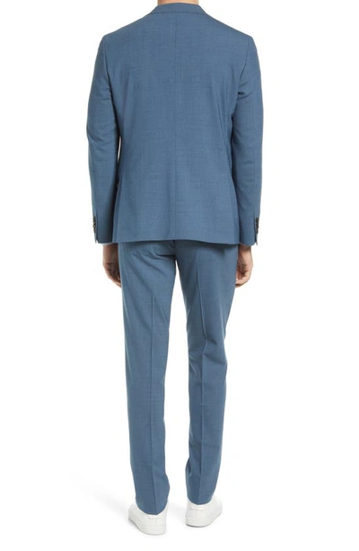 Shop Ted Baker Ron Extra Slim Fit Wool Suit In Teal