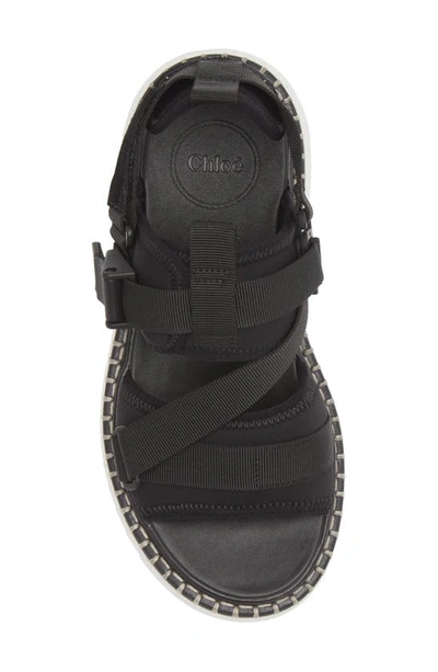 Shop Chloé Lilli Platform Slingback Sandal In Black