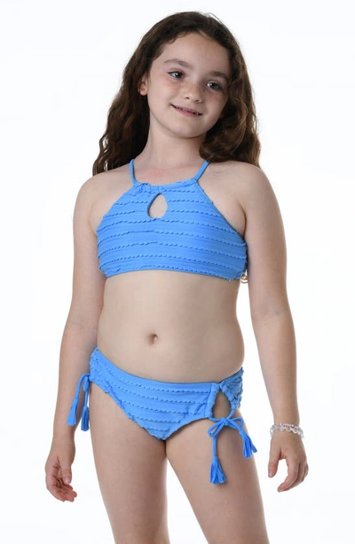 HOBIE KIDS' SANDOLLAR KEYHOLE TWO-PIECE SWIMSUIT 