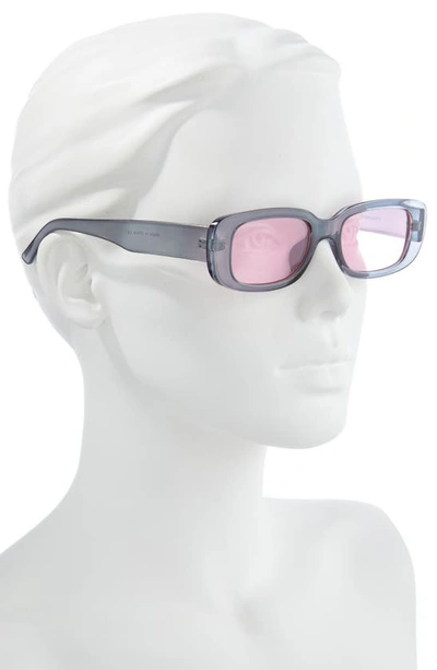 Bp. Rectangular Sunglasses In Grey- Pink