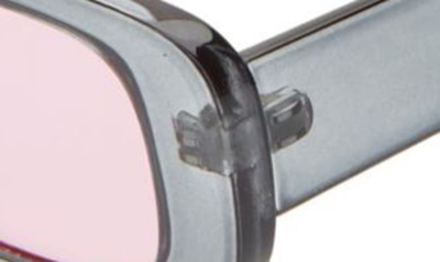 Bp. Rectangular Sunglasses In Grey- Pink