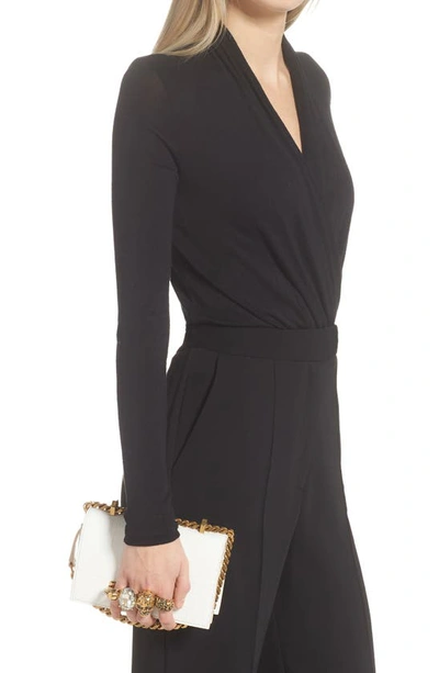 Alexander Mcqueen Mini Jeweled Croc Embossed Leather Satchel In Deep Ivory