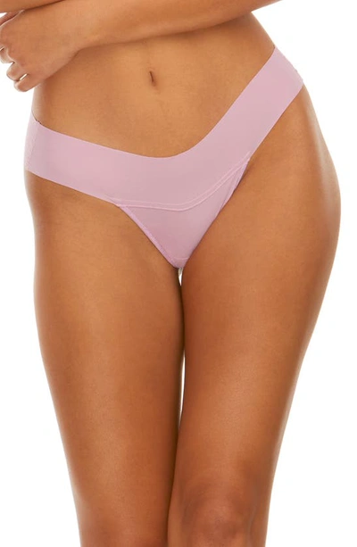 Shop Hanky Panky Breathe Natural Thong In Provence Pink