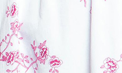Shop Petite Plume Chloe English Rose Cotton Nightgown In White