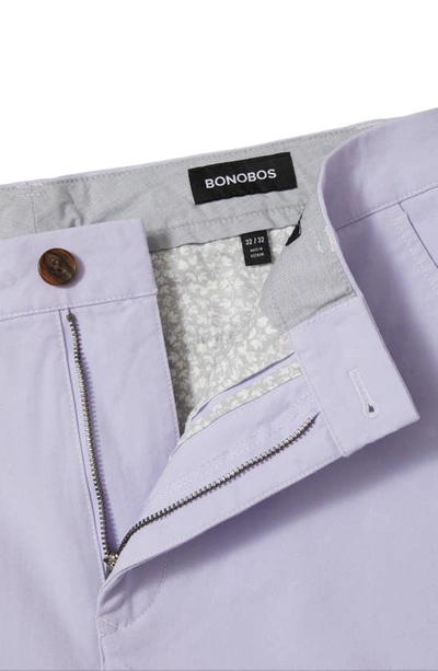 Shop Bonobos Stretch Washed Chino Shorts In Grape Ice