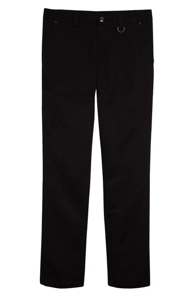Shop Burberry Ezra Cotton & Linen Pants In Black