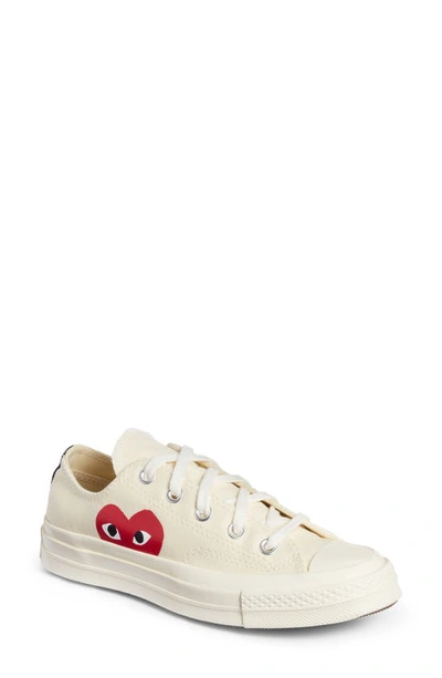 Shop Comme Des Garçons Play X Converse Gender Inclusive Chuck Taylor® All Star® Hidden Heart Low Top Sneaker In White