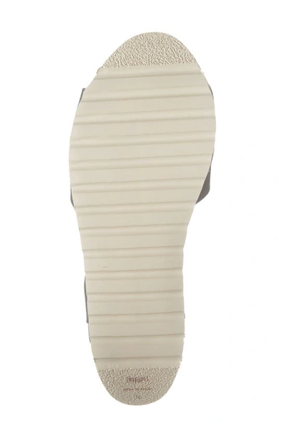 On Foot Leather Wedge Sandal In Black Leather