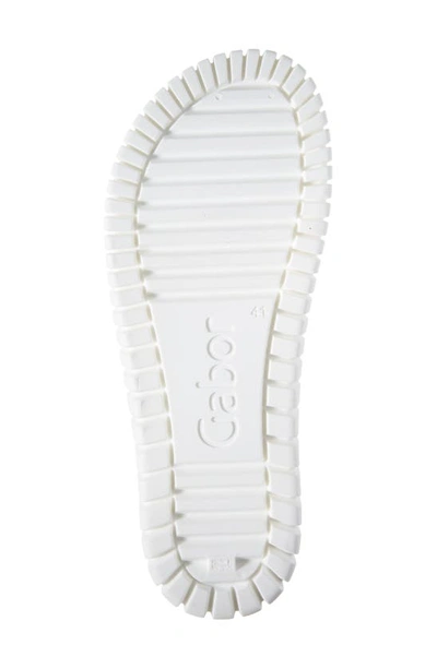 Gabor Platform Slide Sandal In Leinen