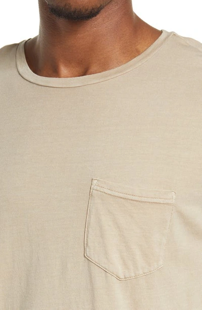 Rails Johnny Cotton Blend Pocket T-shirt In Desert Sand