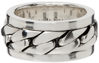 Shop Emanuele Bicocchi Silver Chain Ring